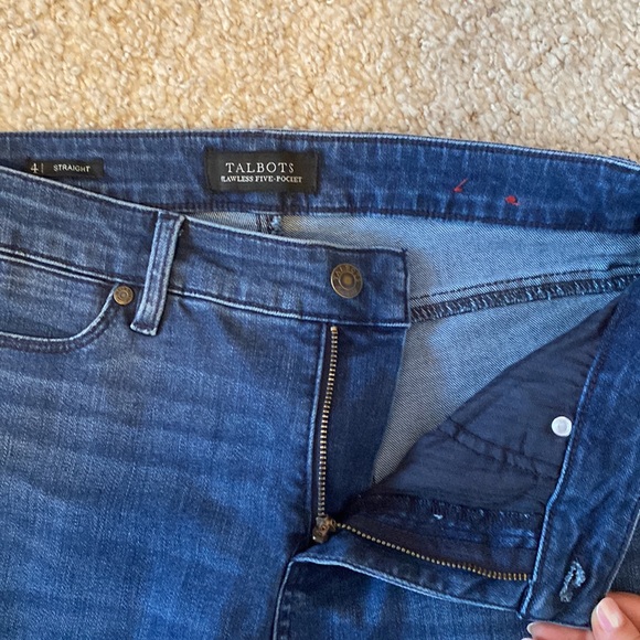 Talbots Flawless Five-Pocket Straight Jeans - Picture 5 of 11